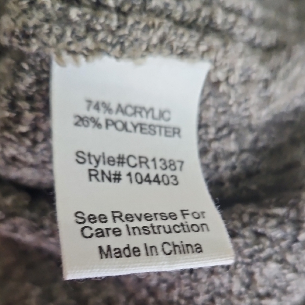 Olive Ribbed V-Neck Henley Sweater - Picture 3 of 3